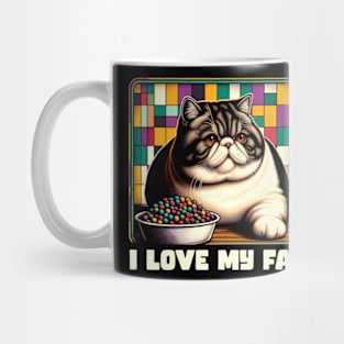 I Love My Fat Jolly Jumbo Feline Fantasy Whisker Wonderland Poster Mug